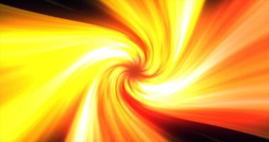 Abstract yellow orange swirl twisted abstract tunnel from lines background photo