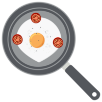 friterad ägg äggula tomat fräsning tjänande mat png
