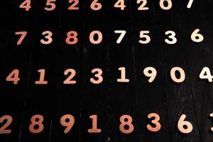 Numbers texture abstraction. Global economy crisis concept. Finance data or education concept. photo