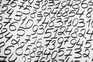 Numbers texture abstraction. Global economy crisis concept. Finance data or education concept. photo