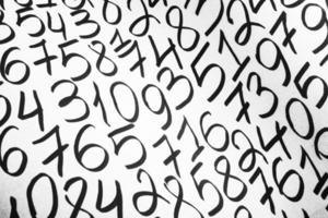 Numbers texture abstraction. Global economy crisis concept. Finance data or education concept. photo