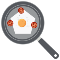 Fried Egg Yolk Tomato Frying Serving Food png