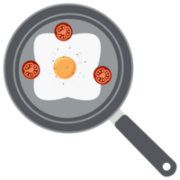 Fried Egg Yolk Tomato Frying Serving Food png