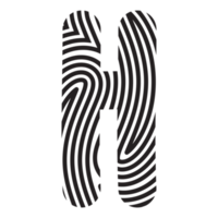 manuscrit lettre h esthétique mot alphabet empreinte digitale mignonne abstrait png