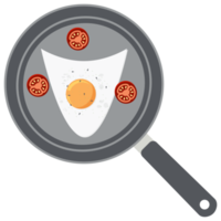 frito huevo yema de huevo tomate fritura servicio comida png