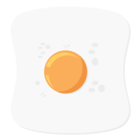 gebakken ei dooier bakken voedsel eenvoudig vorm png