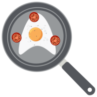 Fried Egg Yolk Tomato Frying Serving Food png