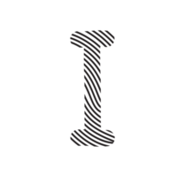 zebra Fonte estético escrito a mão palavra alfabeto impressão digital linha png