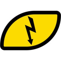 Aufkleber Warnung Achtung elektrisch Blitz Logo Symbol Symbol png