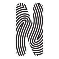 handgeschrieben Brief n ästhetisch Wort Alphabet Fingerabdruck süß abstrakt png