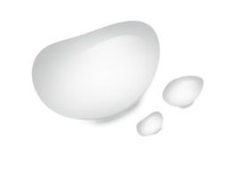 realistic water drop free form shape isolated on transparency background png