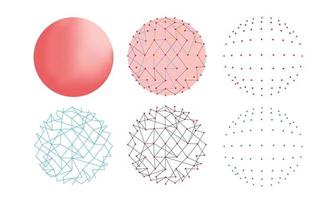 Connecting dots with line for technological theme, internet connection and global network vector