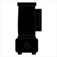 Vector, Image of blender machine shilluoette icon,Black and white color on transparent background vector