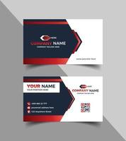 Corporate business card template vector