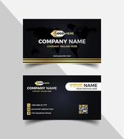 Corporate business card template vector