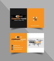 Corporate business card template vector