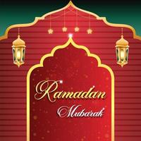 Ramadan mubarak banner vector