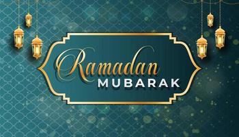 Ramadan mubarak banner vector