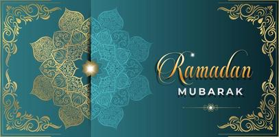 Ramadan mubarak banner vector