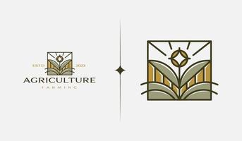 Agriculture Farming. Universal creative premium symbol. Vector sign icon logo template. Vector illustration