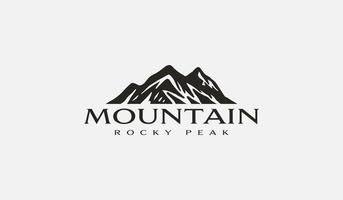 Mountain Peak Hill Top. Universal creative premium symbol. Vector sign icon logo template. Vector illustration