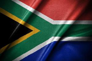 The wavying of South African flag. South Africa Day concept design photo