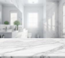 Marble counter table top in bath room background photo