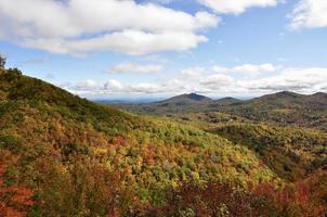 North Carolina mountains in autumn photo