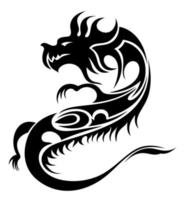 Chinese Dragon ,vector illustration. Tattoo design vector