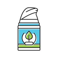 natural ingredient cream color icon vector illustration