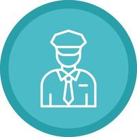 Security Guard Vector Icon Design