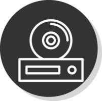 diseño de icono de vector de dvd