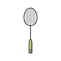 racket badminton color icon vector illustration