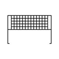 badminton net line icon vector illustration