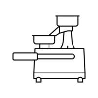 hamburger presses line icon vector illustration