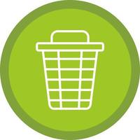 Trash Bin Vector Icon Design