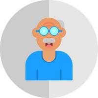 Old Man Vector Icon Design