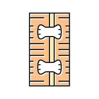 roller bandage first aid color icon vector illustration