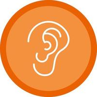 Ear Vector Icon Design