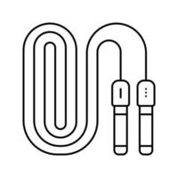 cuerda aptitud deporte línea icono vector ilustración
