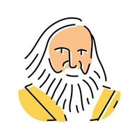 mendeleev química color icono vector ilustración