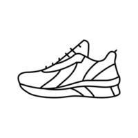 footwear fitness sport line icon vector illustration