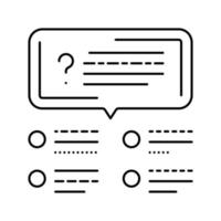 survey customer testimonial line icon vector illustration