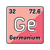 germanium chemical element color icon vector illustration