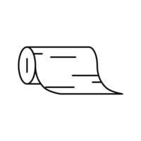 butcher paper line icon vector illustration