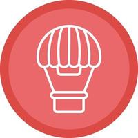 Hot Air Balloon Vector Icon Design