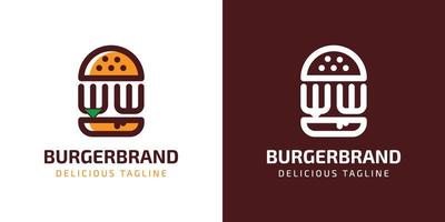 Letter WW Burger Logo, suitable for any business related to burger with W or WW initials. vector