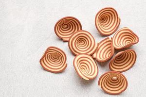 Kue Kuping Gajah, Indonesian traditional snack, with unique shape, sweet, and crunchy. photo