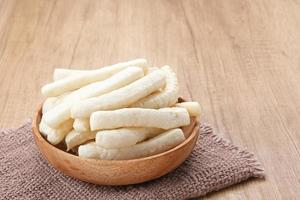 Krupuk or Kerupuk, Indonesia traditional crackers, made of flour and spices photo