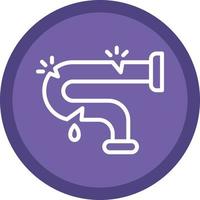 Damage Pipe Vector Icon Design